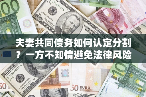 北京夫妻共同债务如何认定分割？一方不知情避免法律风险必看！